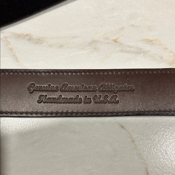 Axel\'s Vail Black & Brown Leather Belts with A Sterling Silver Buckle main image 4
